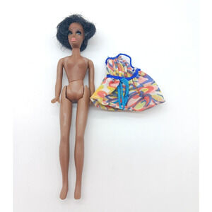 Vintage Topper Dawn Dale Doll Swirl Mini W/ Blue Dress